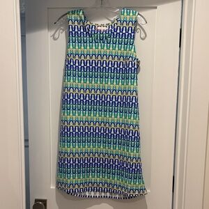 Jude Connelly Colorful Sleeveless Patterned Dress size medium
